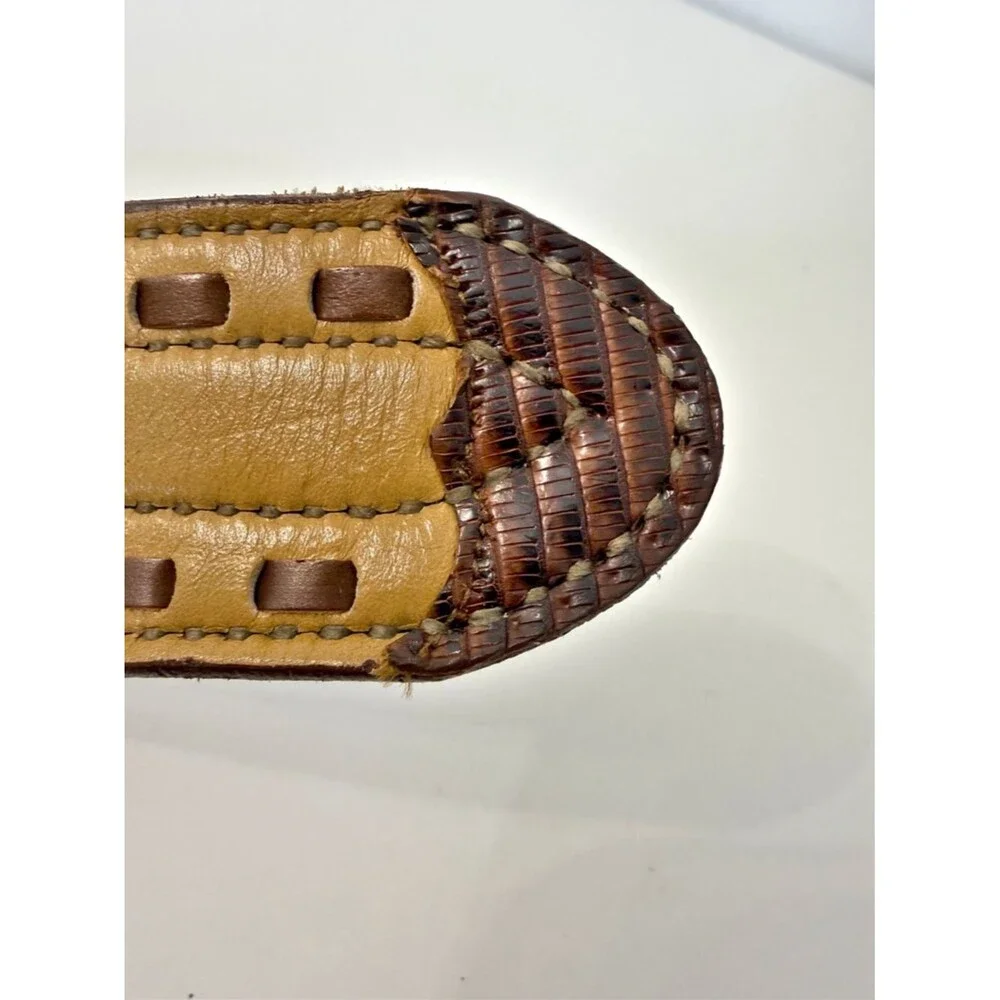 Nocona Tan Brown Whipstitch 1.5